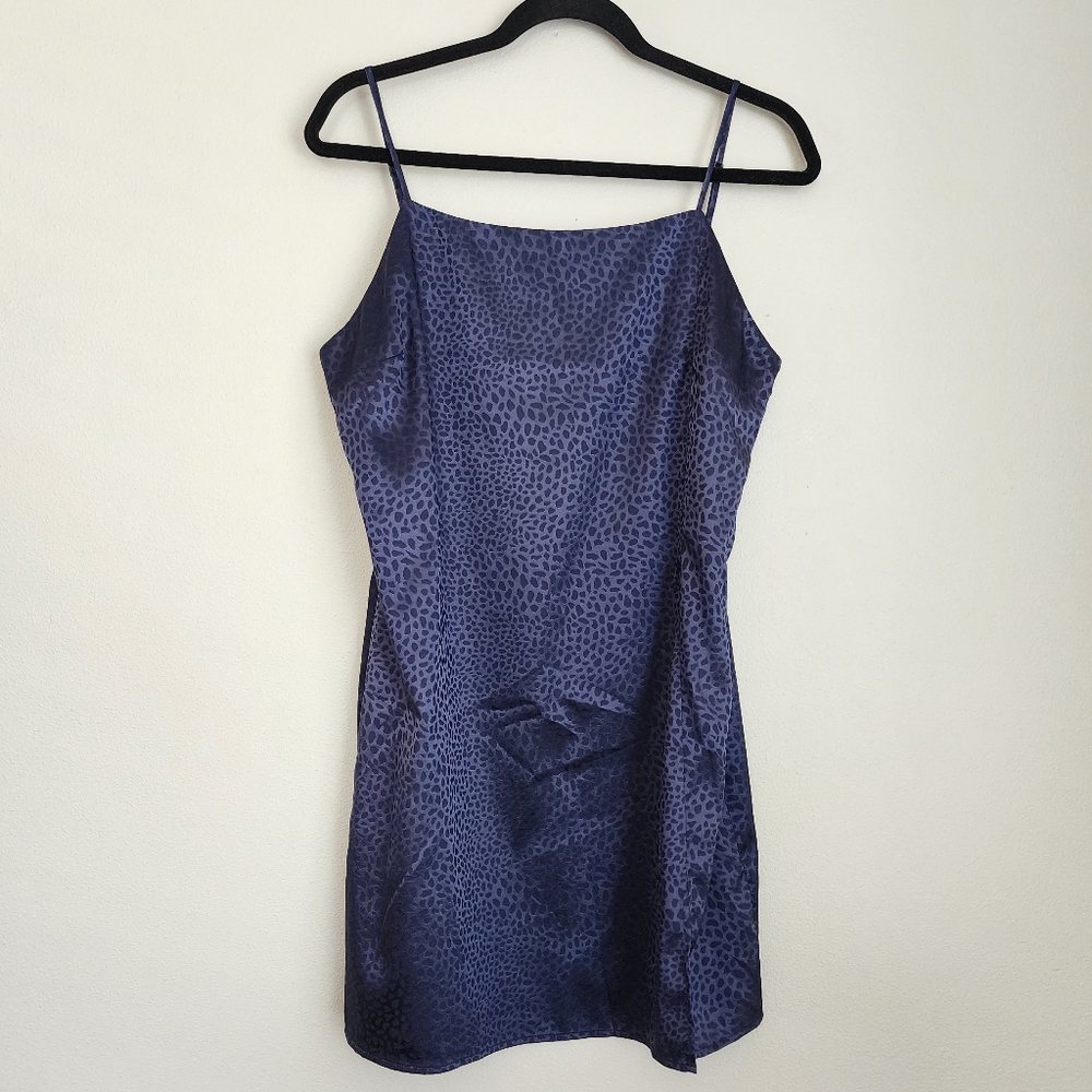 Nordstrom Sophie Rue Leopard Navy Mini Dress
